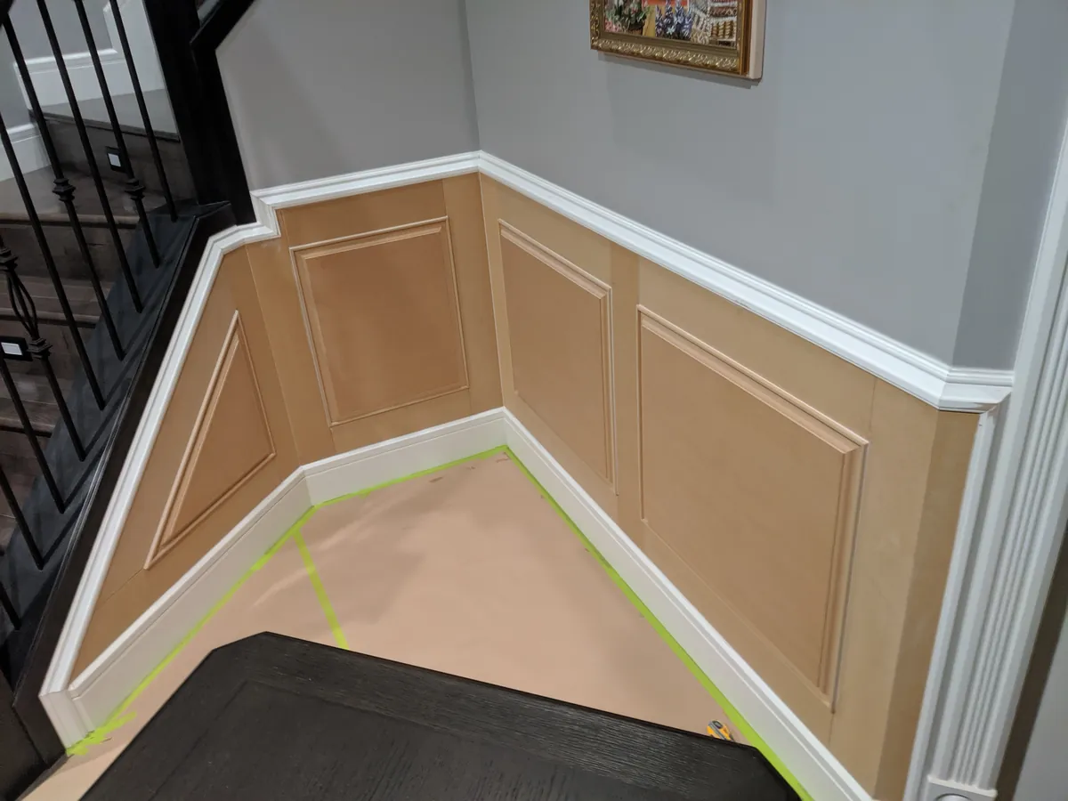 Wainscotting and trim detail, North Edmonton