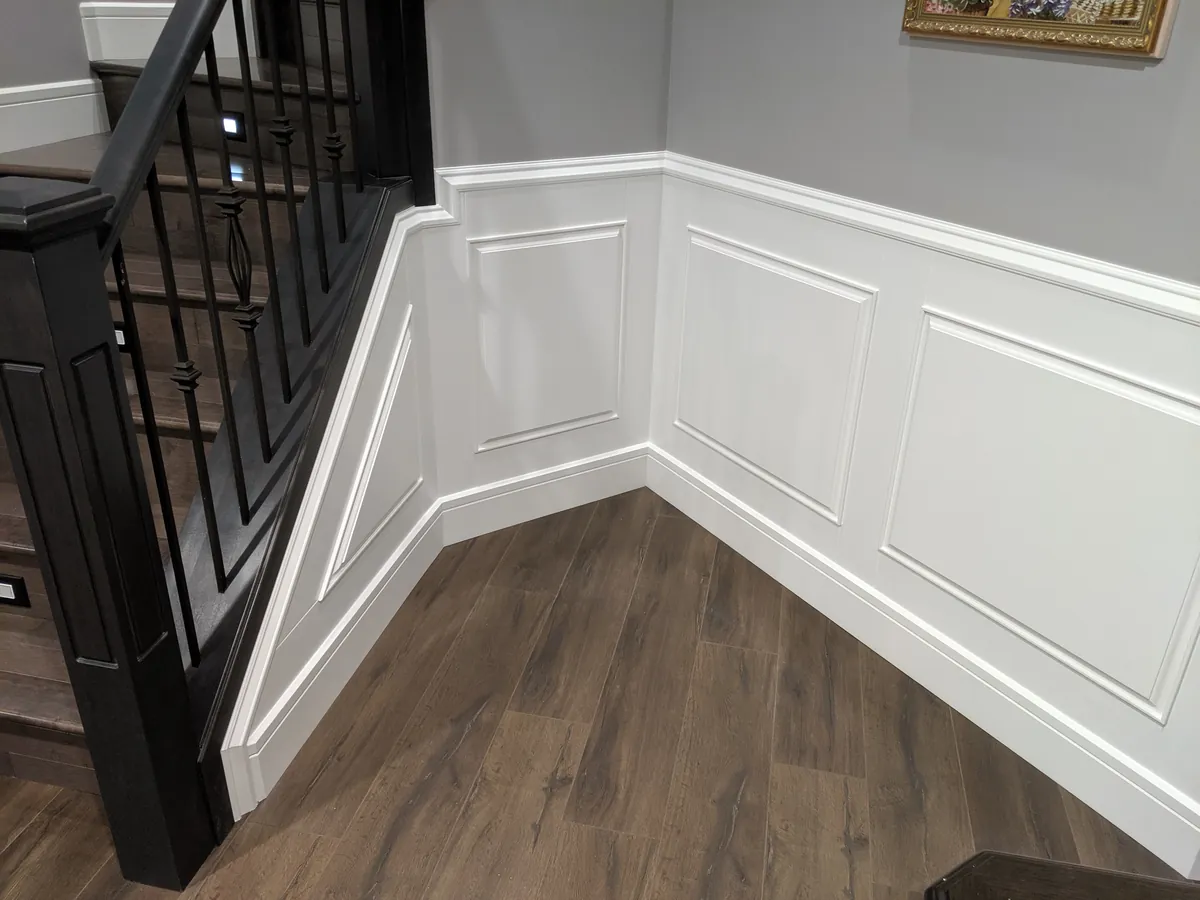 Wainscotting and trim detail, North Edmonton